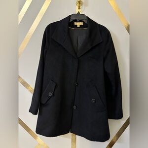 Katherine Kelly Luxury Alpaca-Wool Coat — Size 10 — Made in Peru